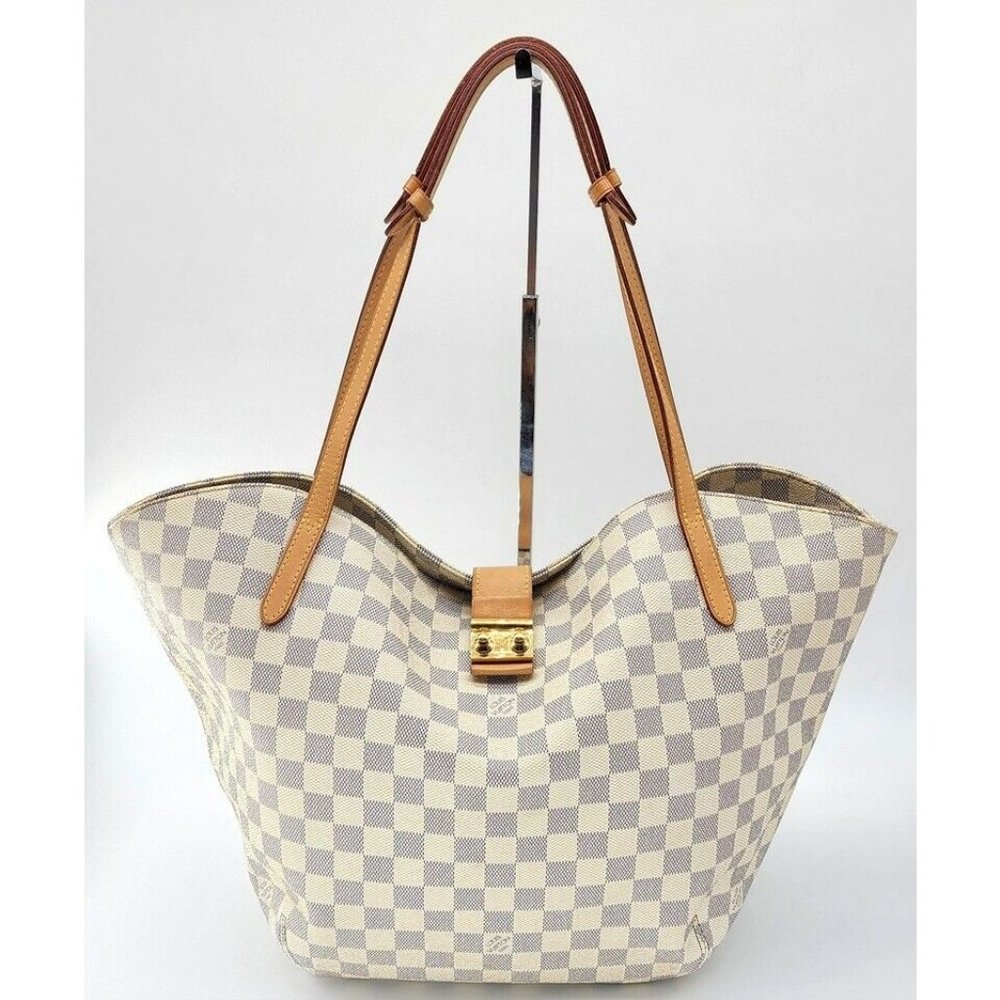 Salina GM Shoulder Bag in Damier Azur canvas